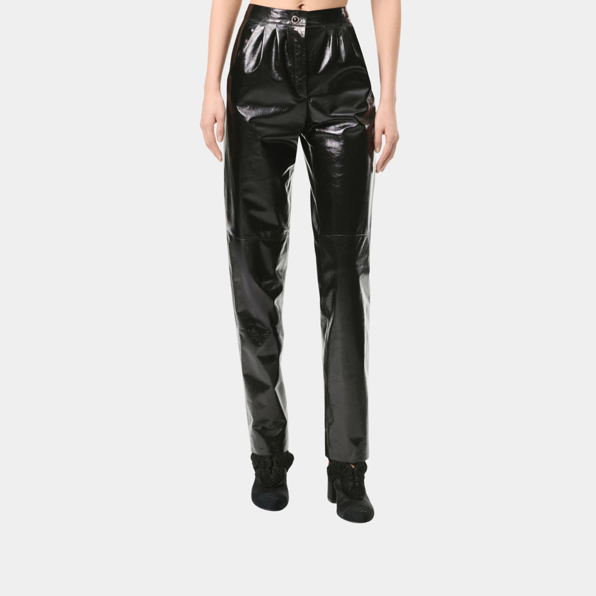 Pants in Black Lambskin