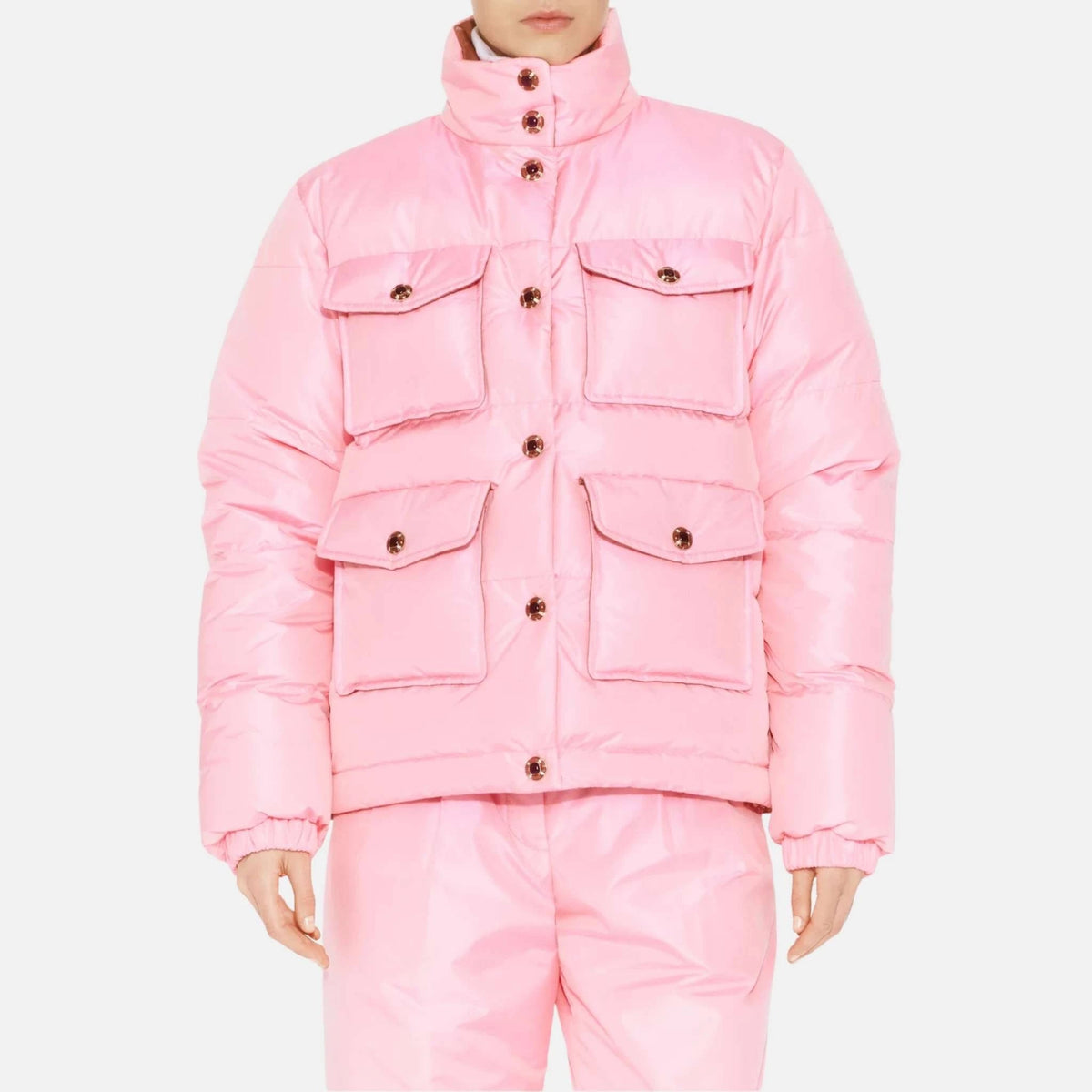 Puffer Coat Silk Pink