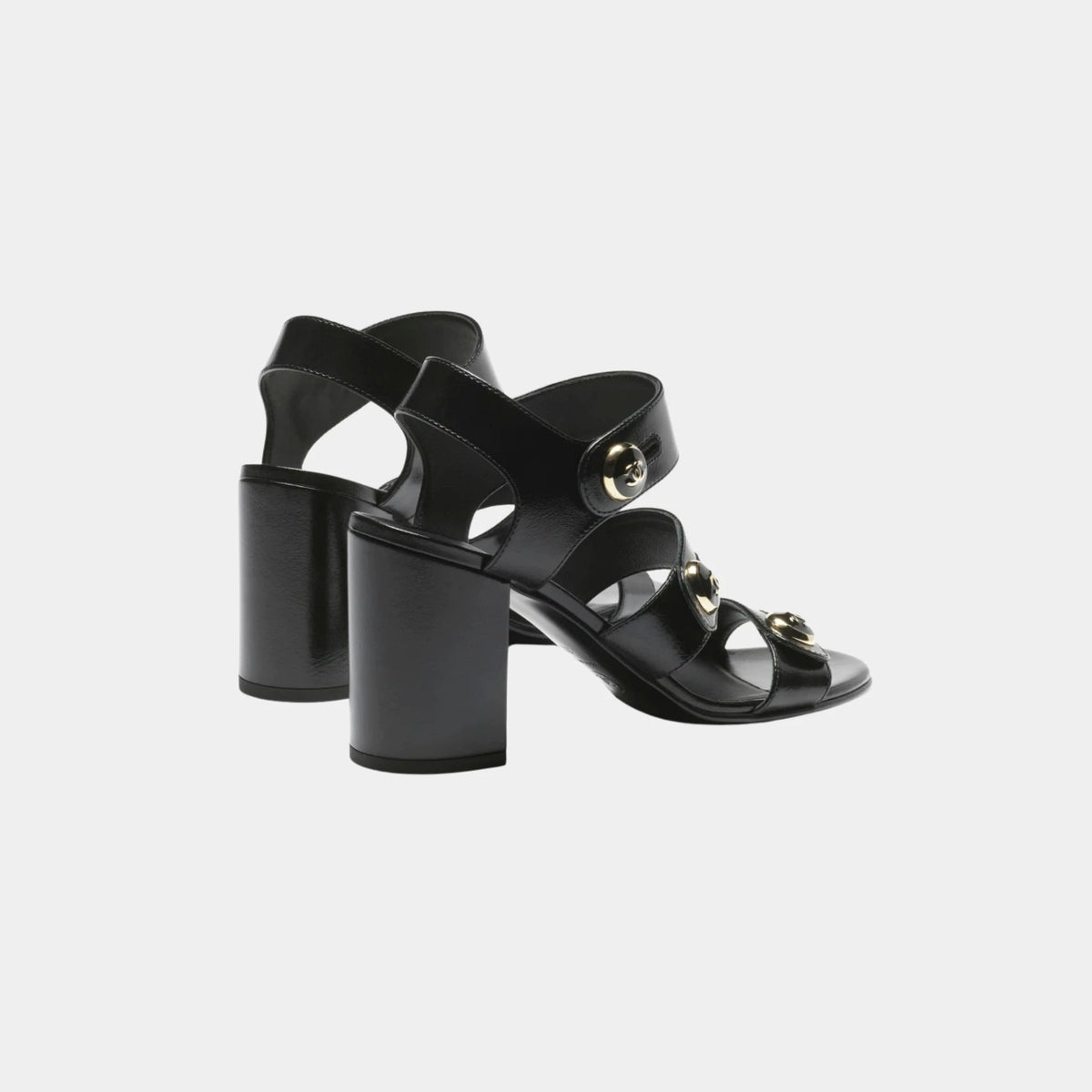 Sandals in Shiny Calf
