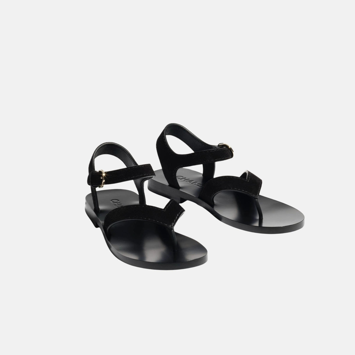 Sandals in Suede Calfskin