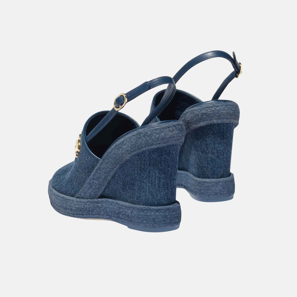 Sandals in Washed Out Denim