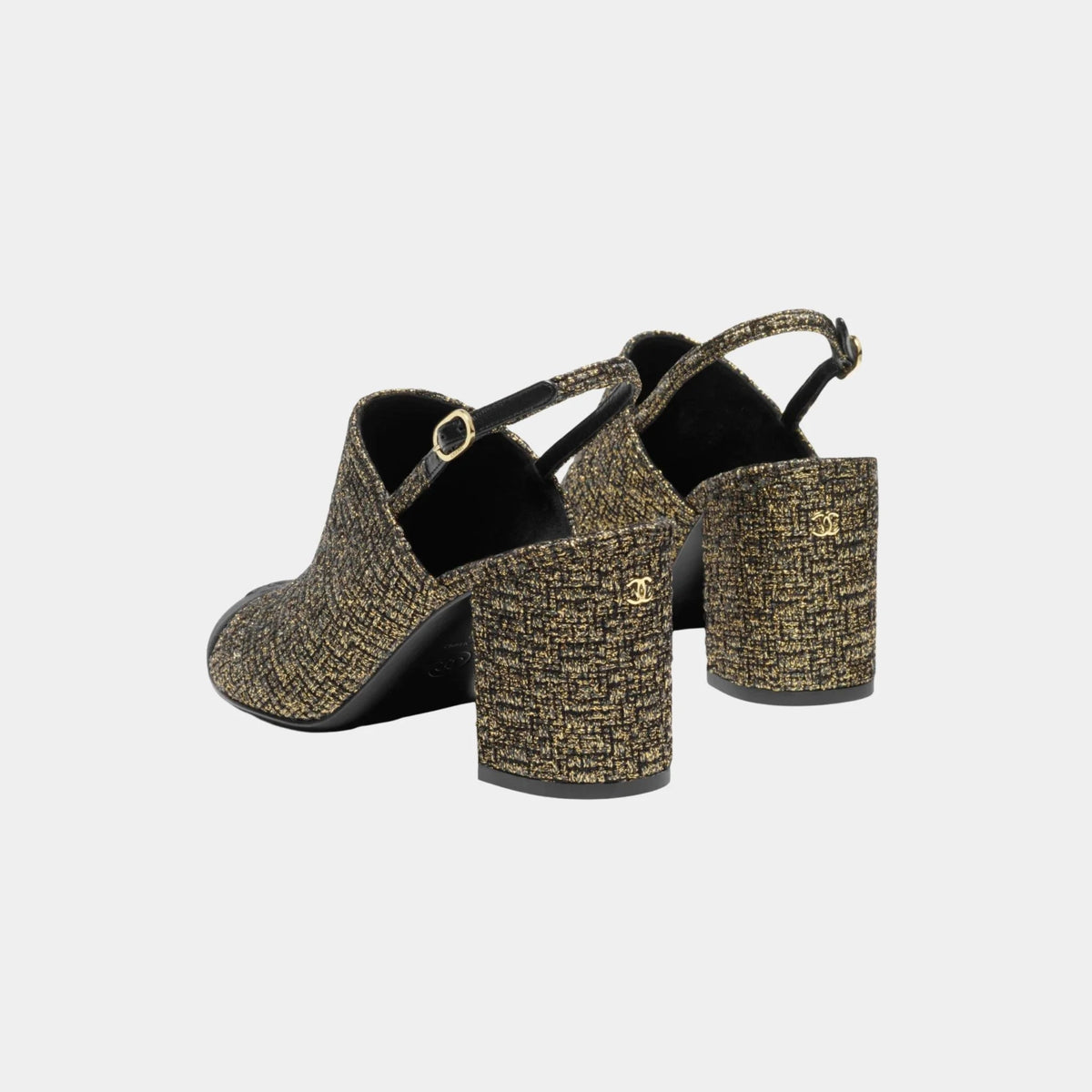 Slingback in Tweed & Grosgrain