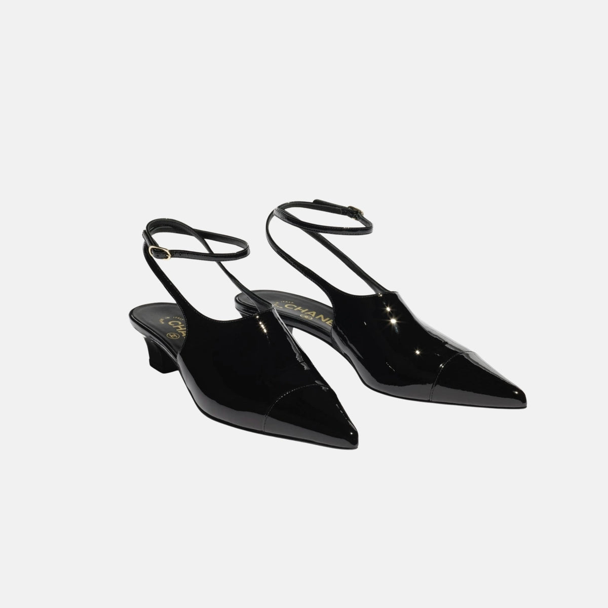 Slingback in Patent Calfskin