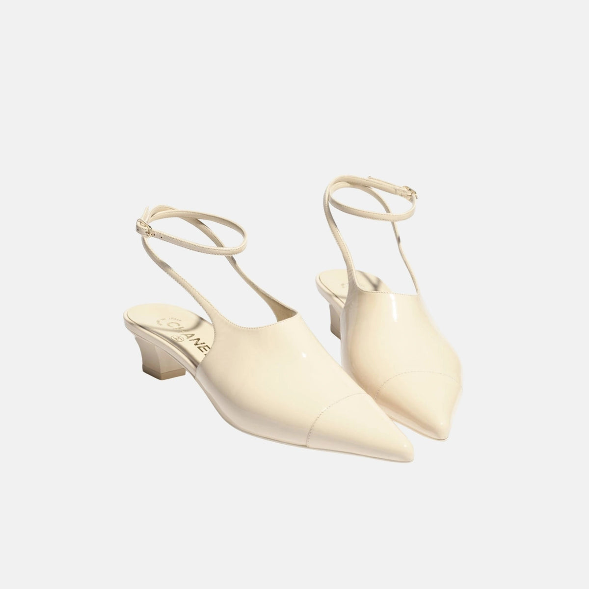 Slingback in Patent Calfskin