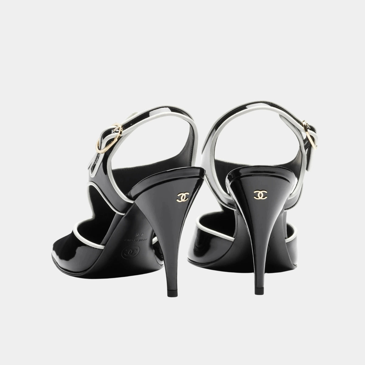 Slingbacks in Patent Calfskin & Lambskin