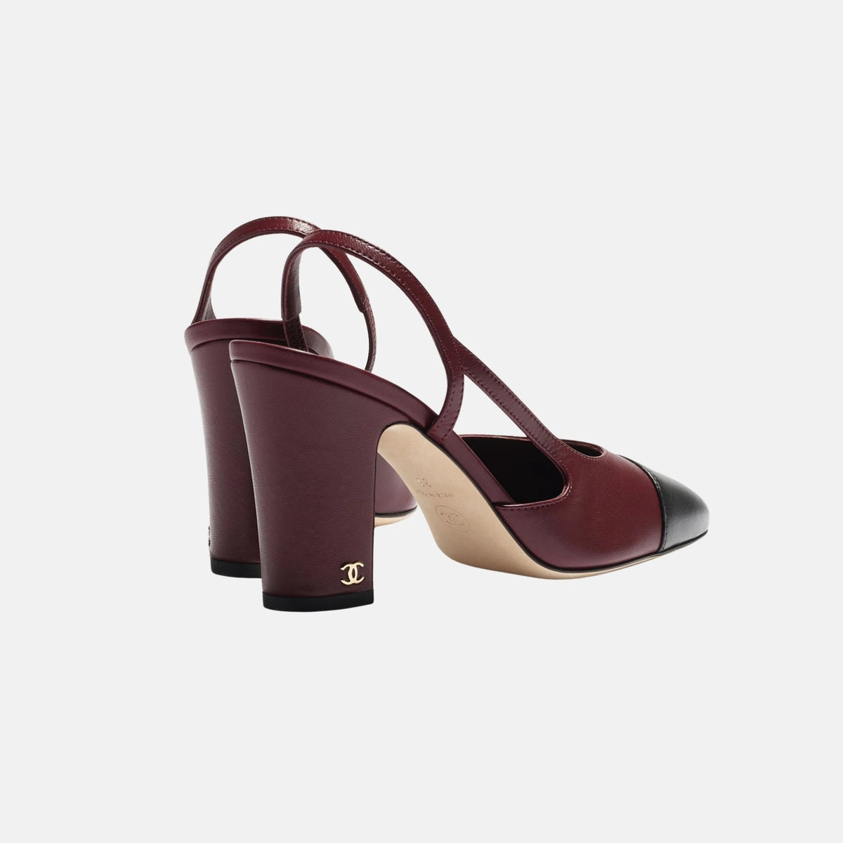 Heeled Slingbacks in Lambskin