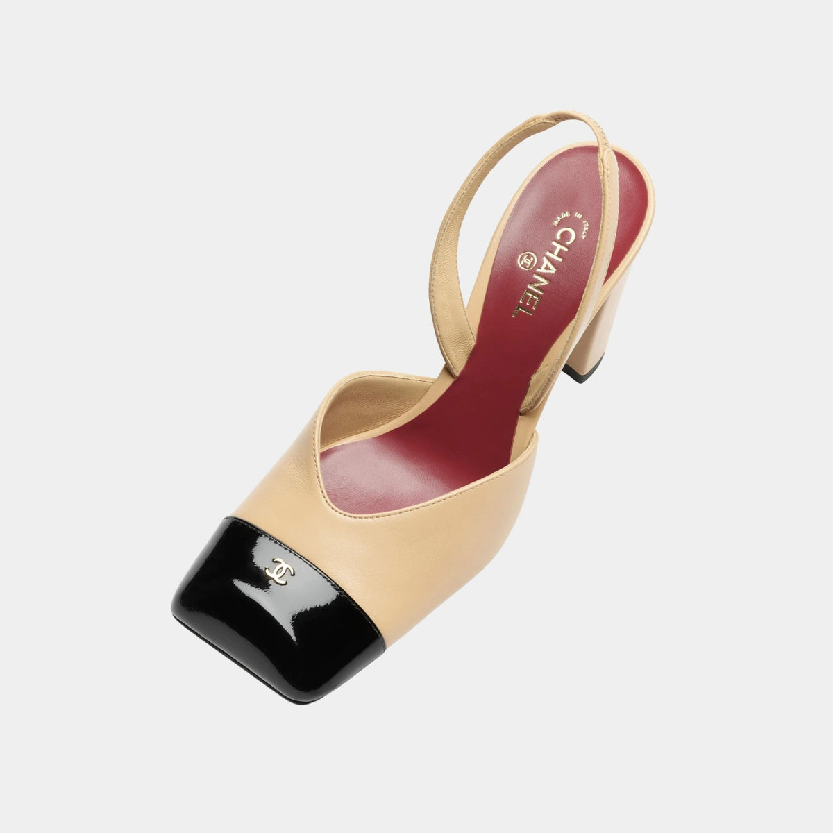 Slingbacks in Lambskin and Patent Calfskin