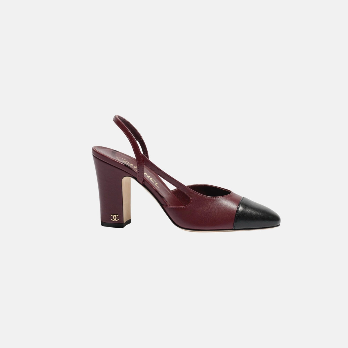 Heeled Slingbacks in Lambskin