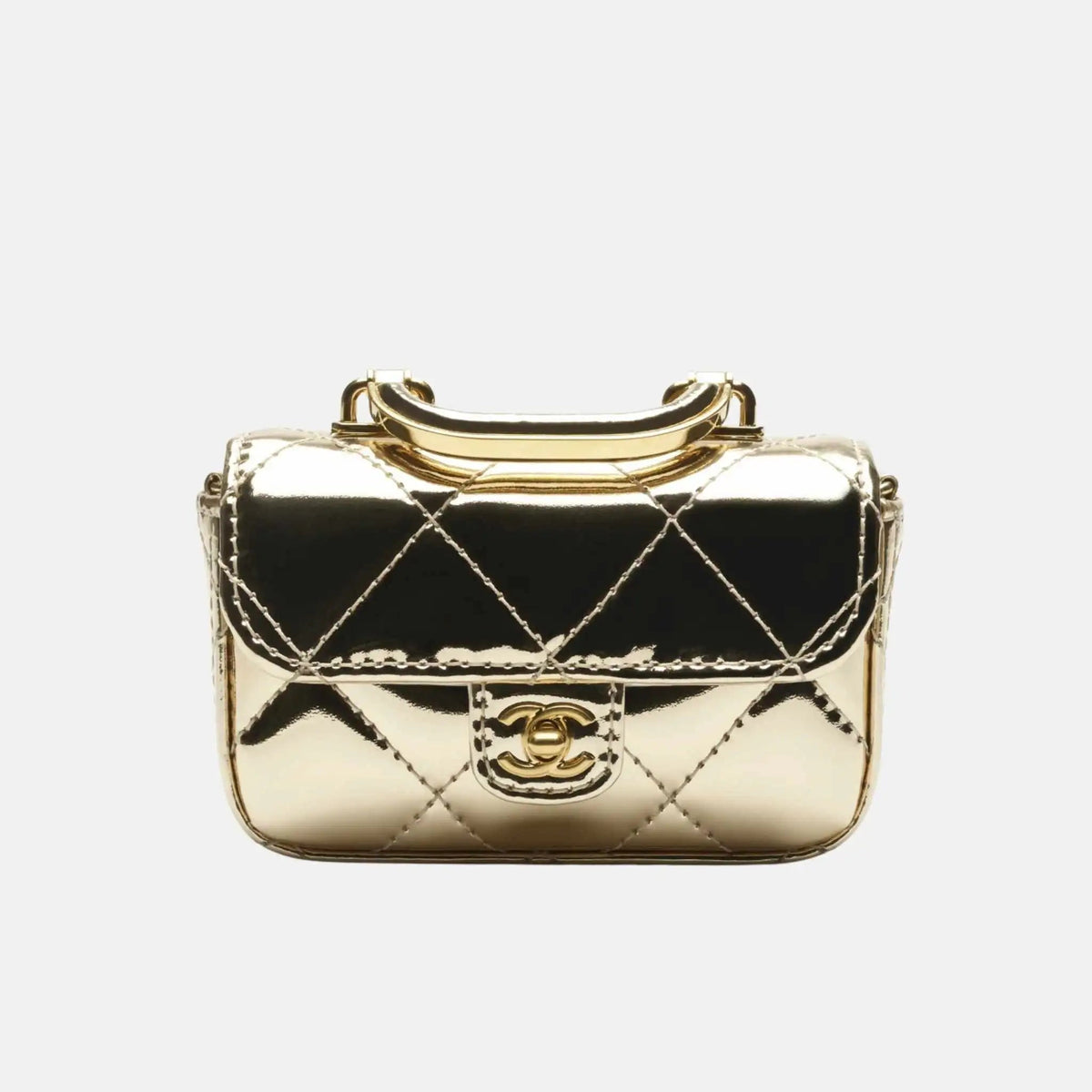 Small Clutch With Chain High Shine Calfskin