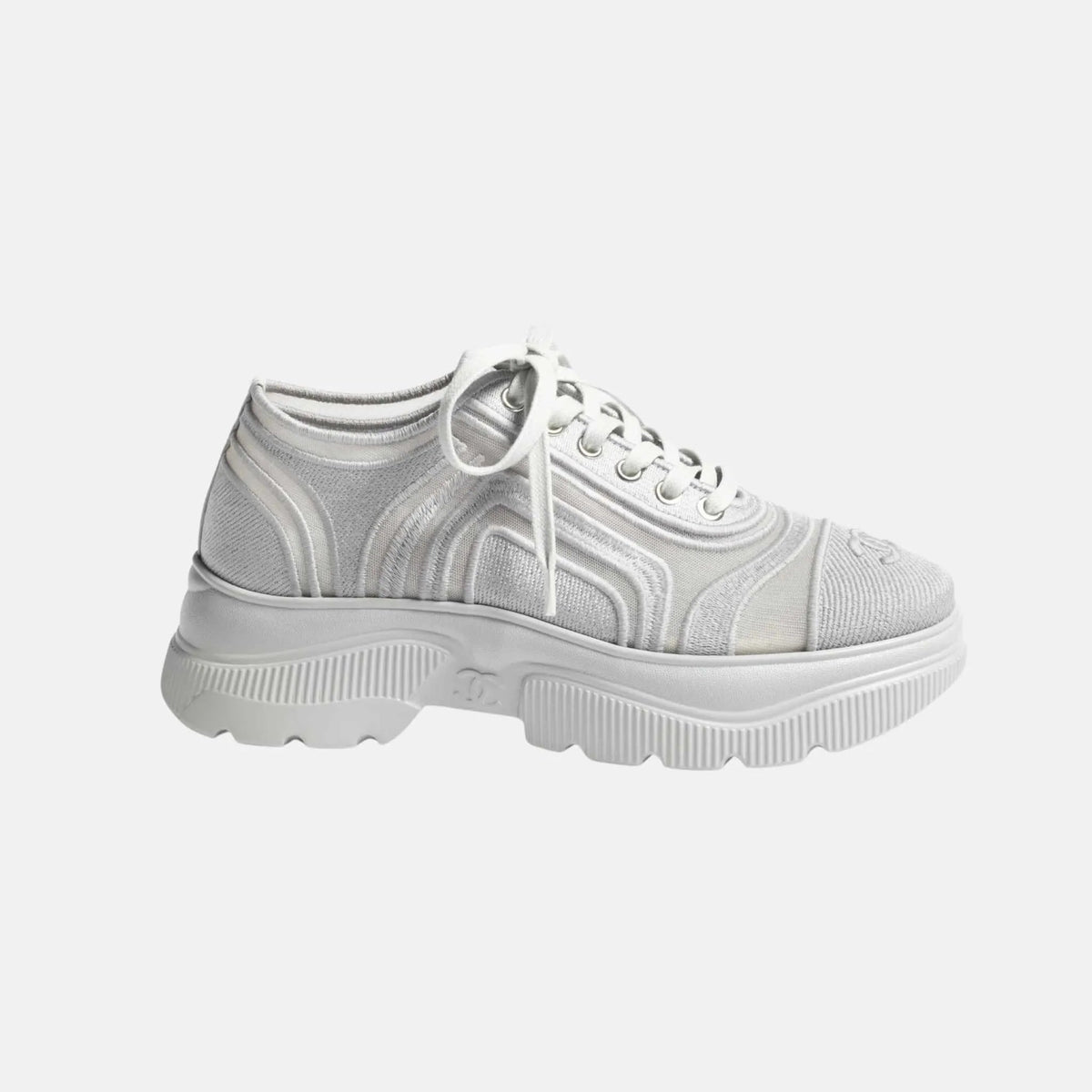 Sneakers in Mesh and Mixed Fibers