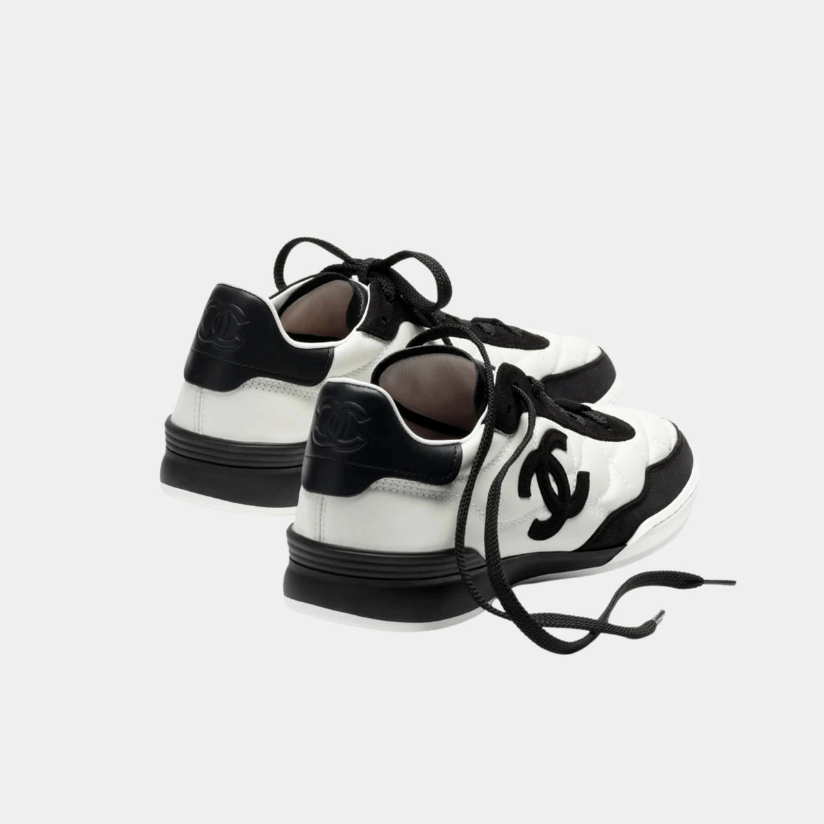 Trainers in Calfskin & Suede Kidskin