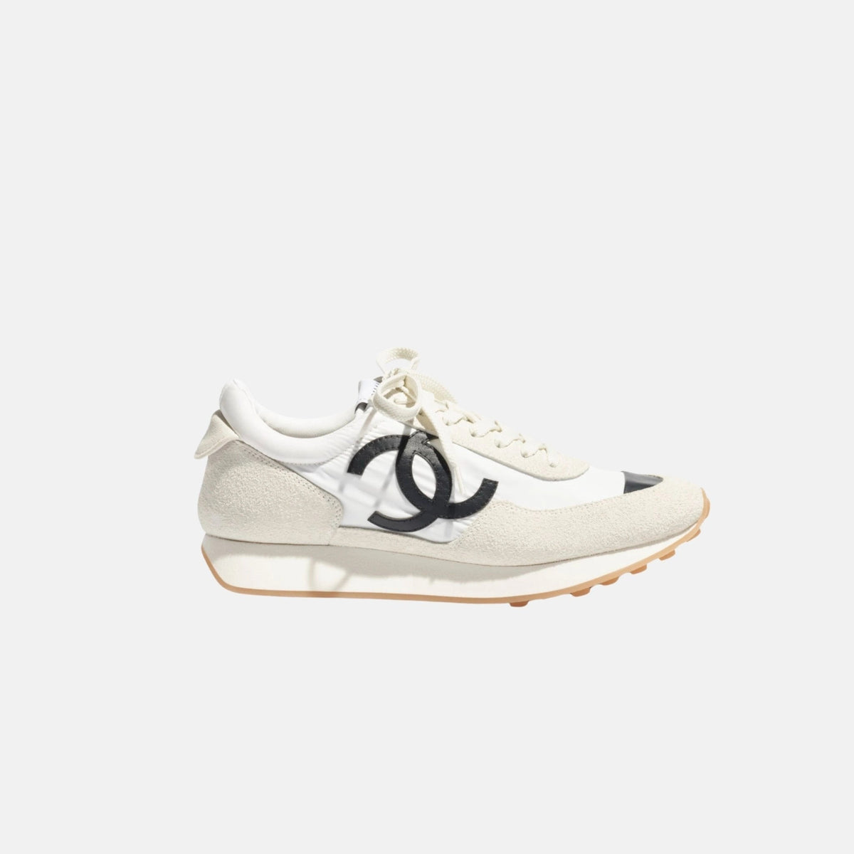 Trainers in Fabric and Suede Calfskin