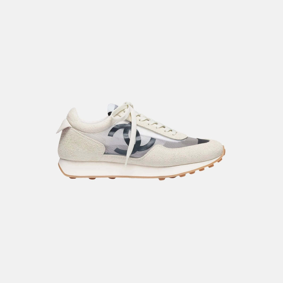 Trainers in Mesh and Suede Calfskin