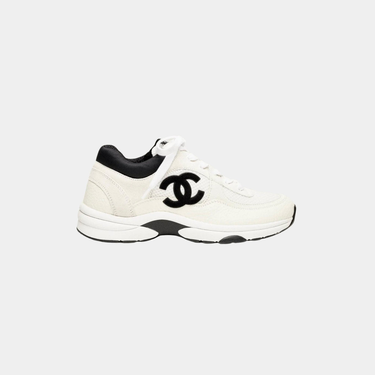 Trainers In Mesh Suede And Grained Calfskin