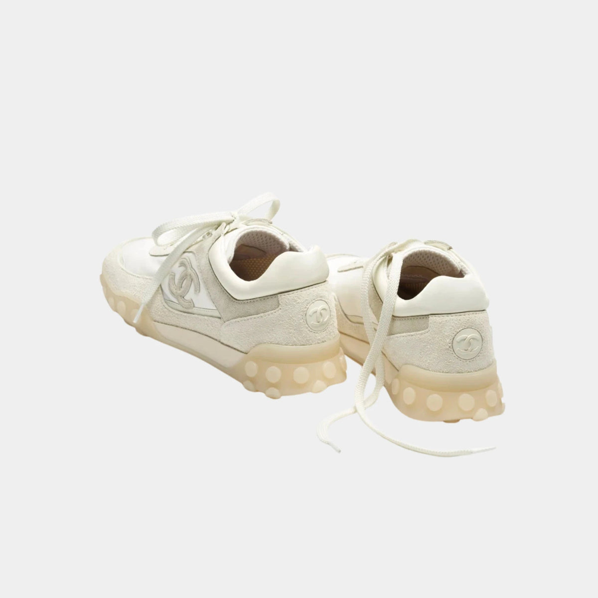 Trainers in Mixed Fibers, Suede Calfskin & Calfskin