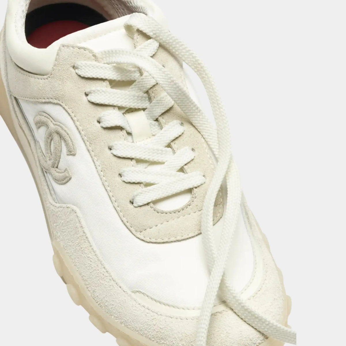Trainers in Mixed Fibers, Suede Calfskin & Calfskin