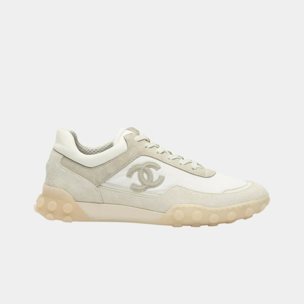 Trainers in Mixed Fibers, Suede Calfskin & Calfskin