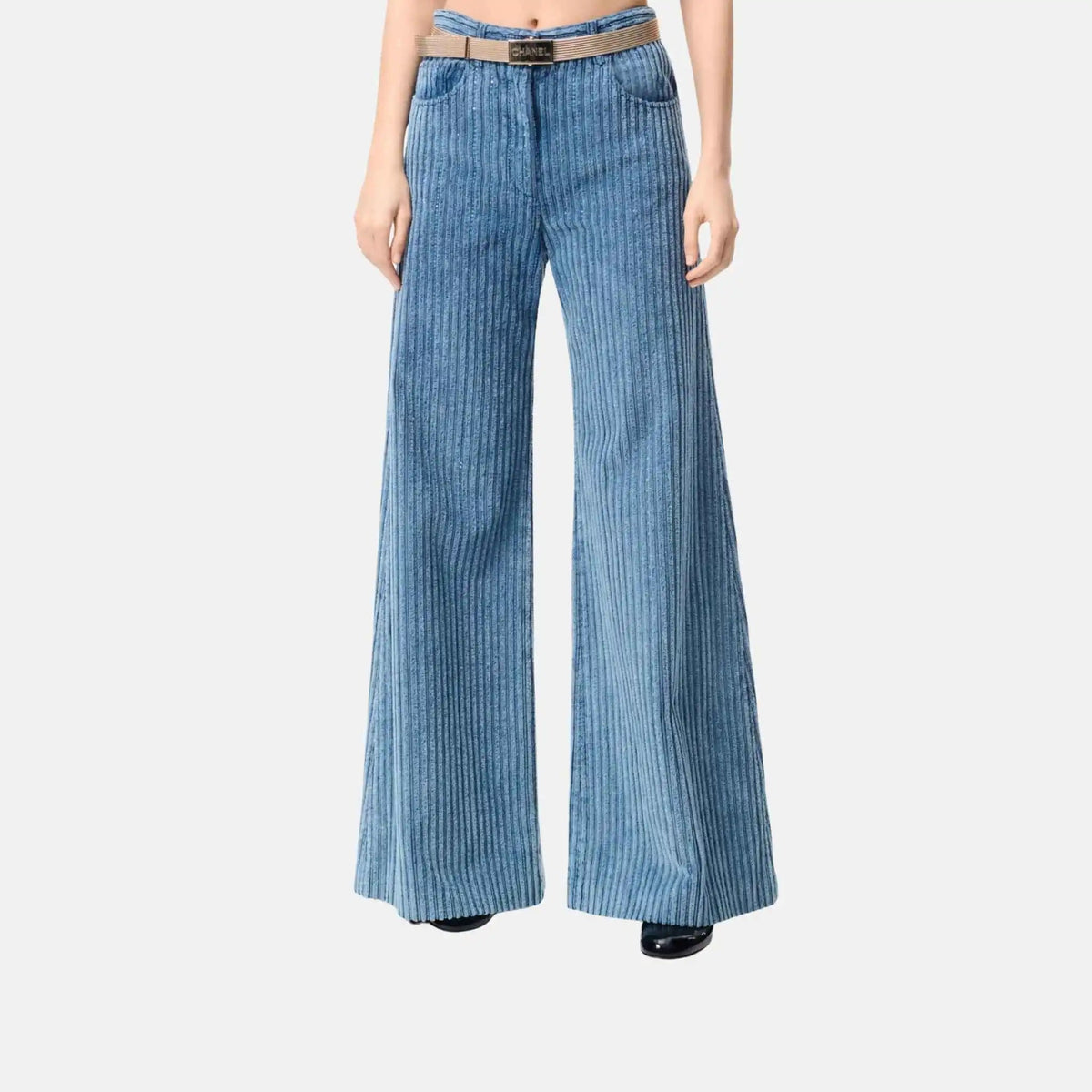 Trousers Cotton Velvet And Strass