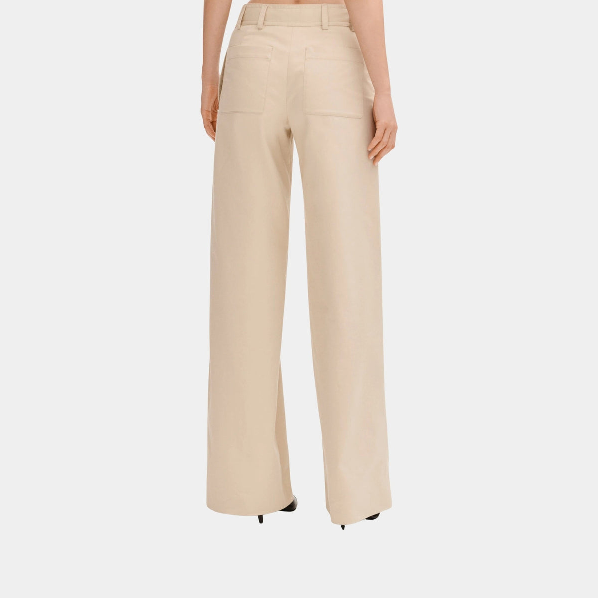 Trousers in Beige Gabardine