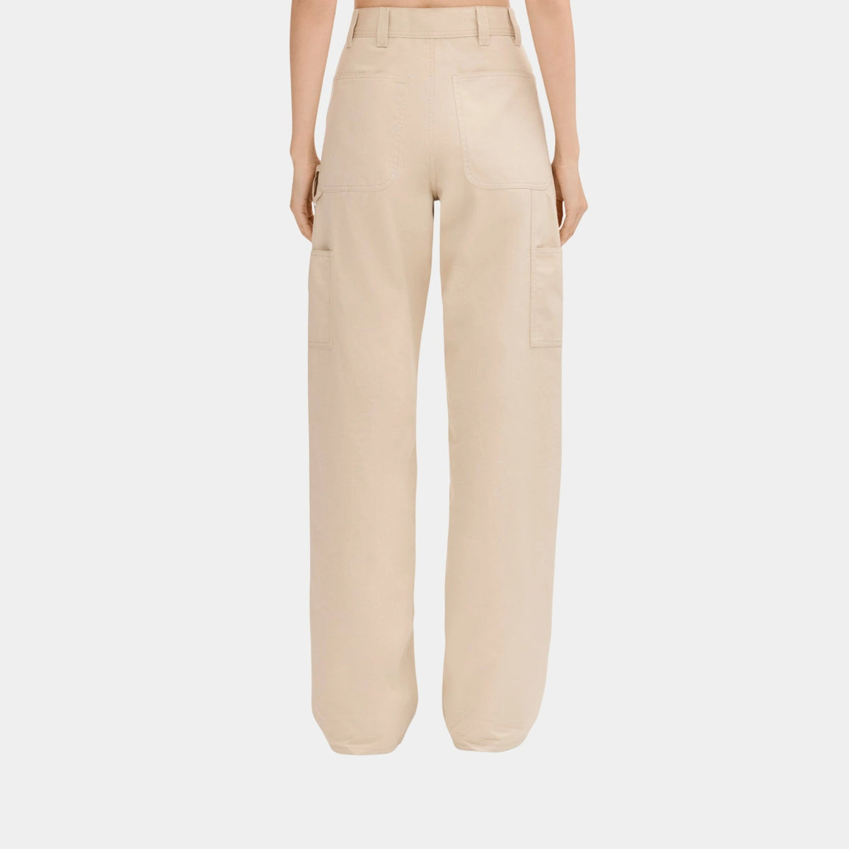 Trousers in Gabardine Beige