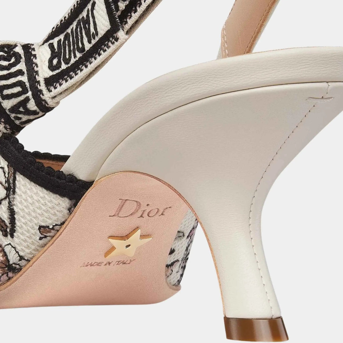 J Adior Slingback Pump Cotton with Millefiori Pattern
