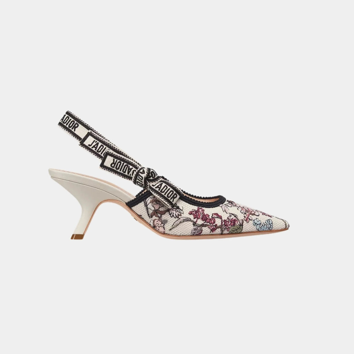 J Adior Slingback Pump Cotton with Millefiori Pattern