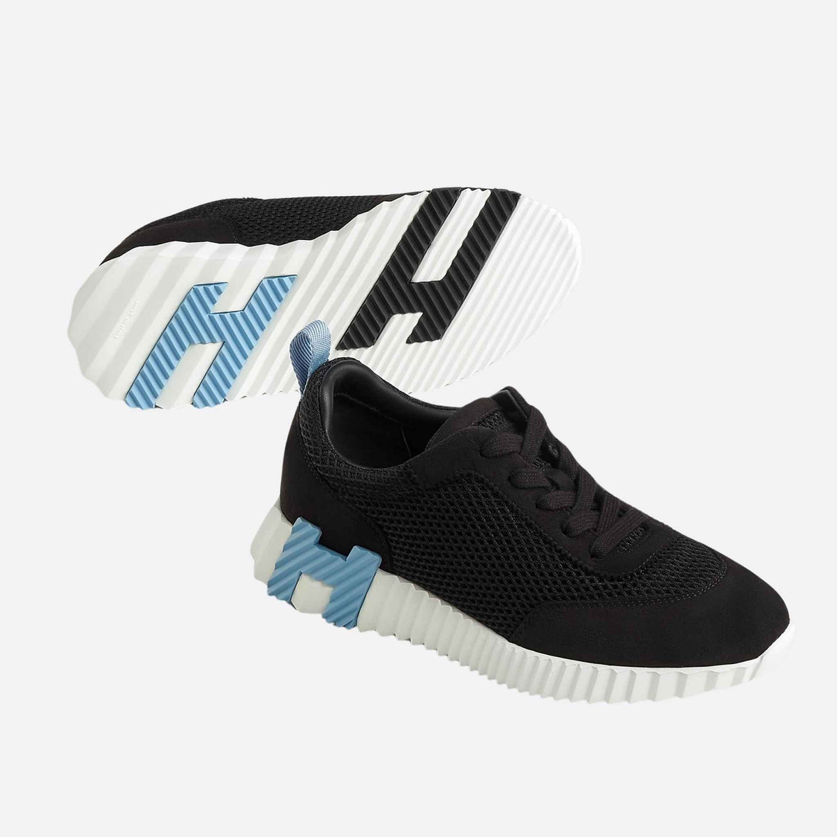 Bouncing Sneaker Graphic Mesh Suede Women
