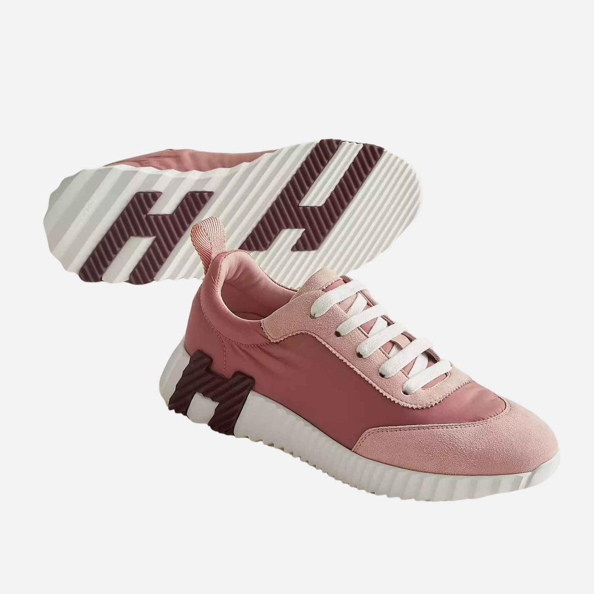 Bouncing Sneaker Parachute Fabric Suede Women