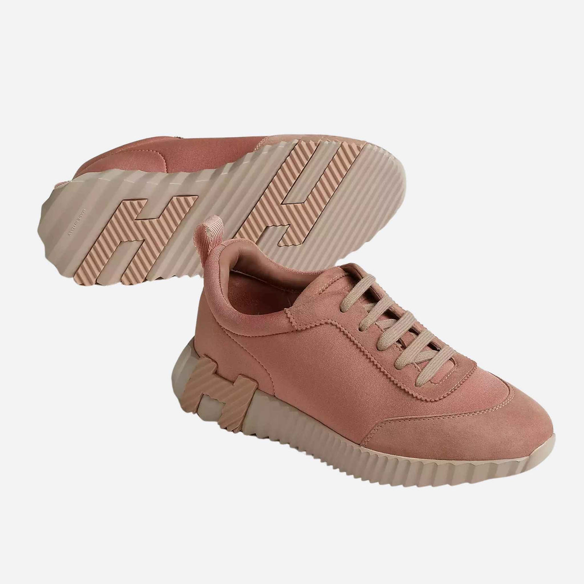 Bouncing Sneaker Technical Jersey Suede Women