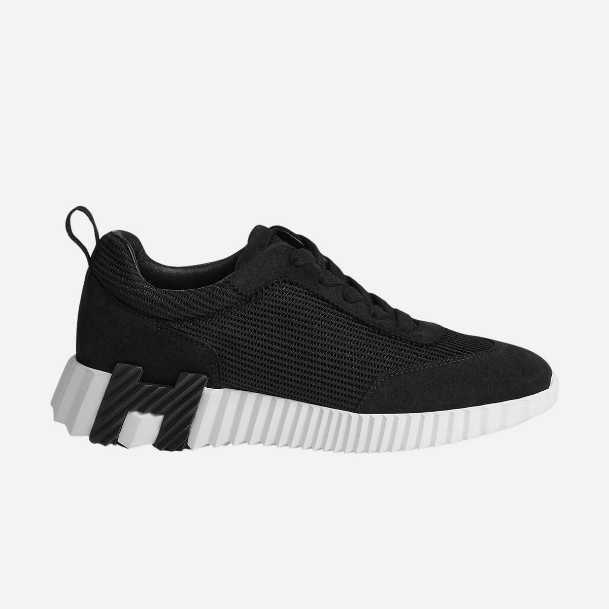 Bouncing Sneaker Textured Mesh Suede Women