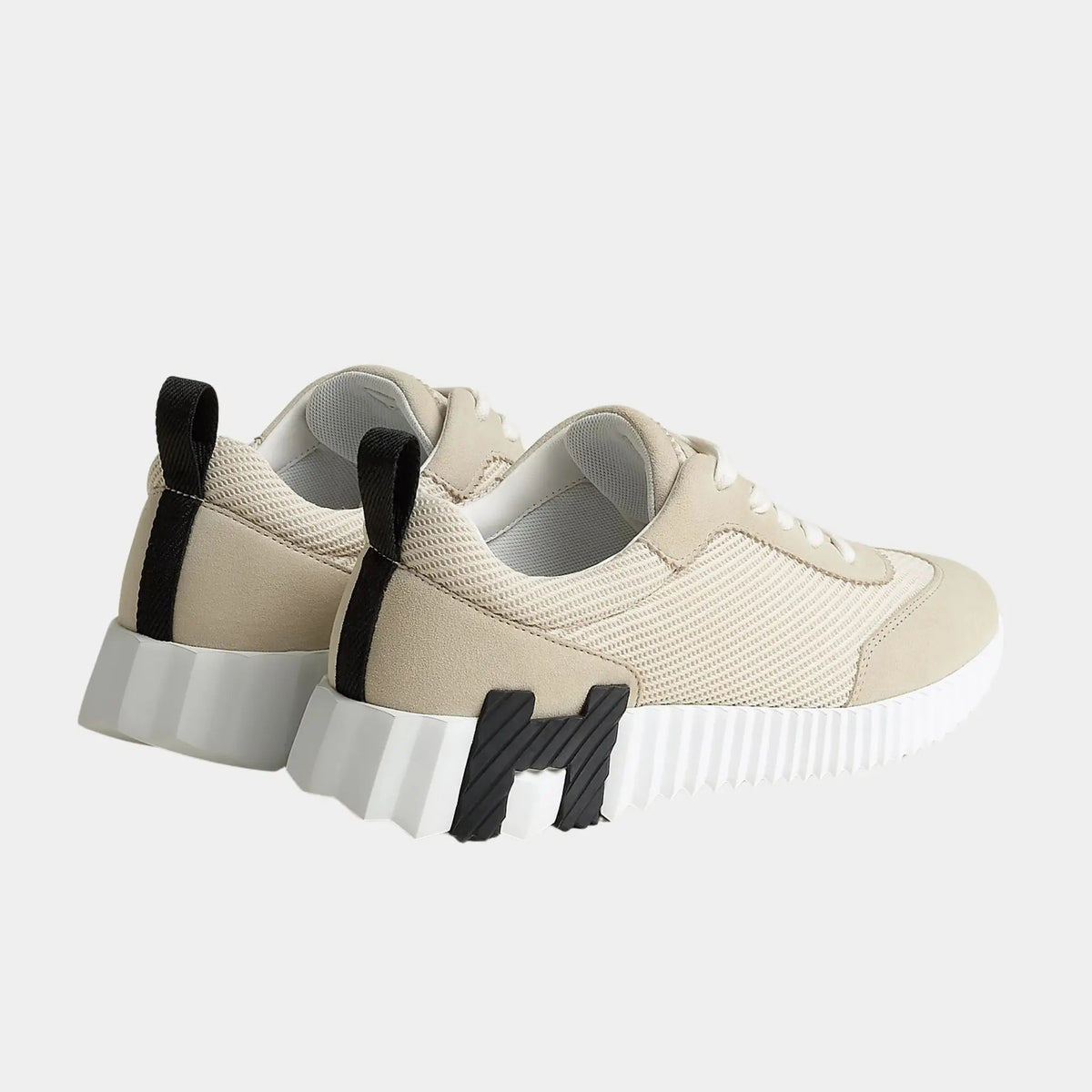 Bouncing Sneaker Textured Mesh Suede Women