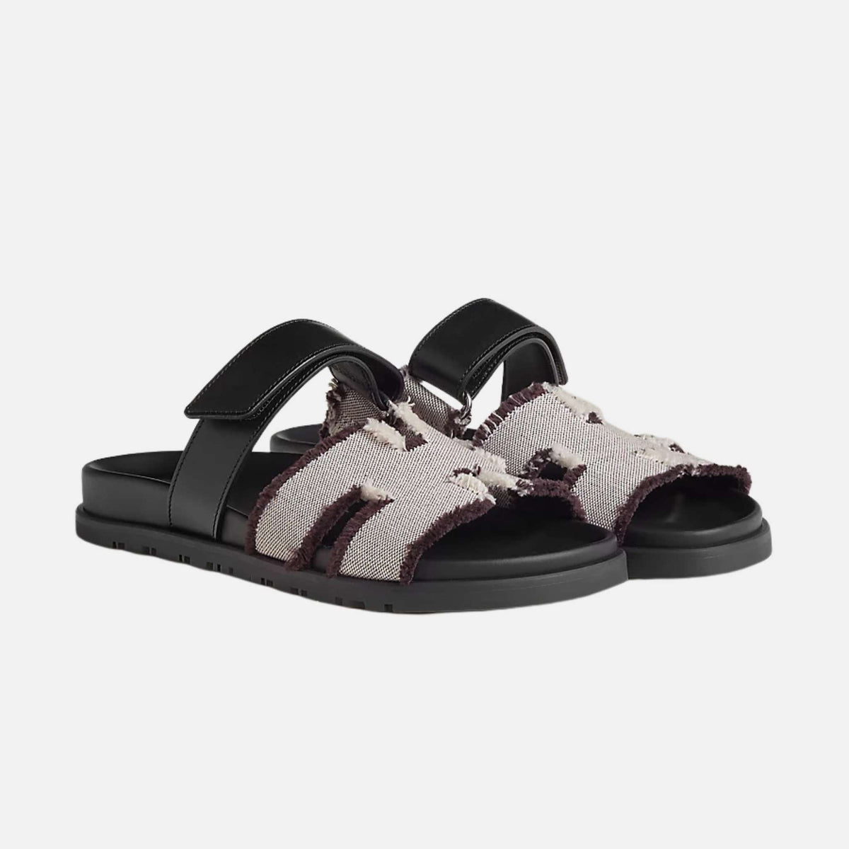 Chypre Sandal Fringed H Canvas Women