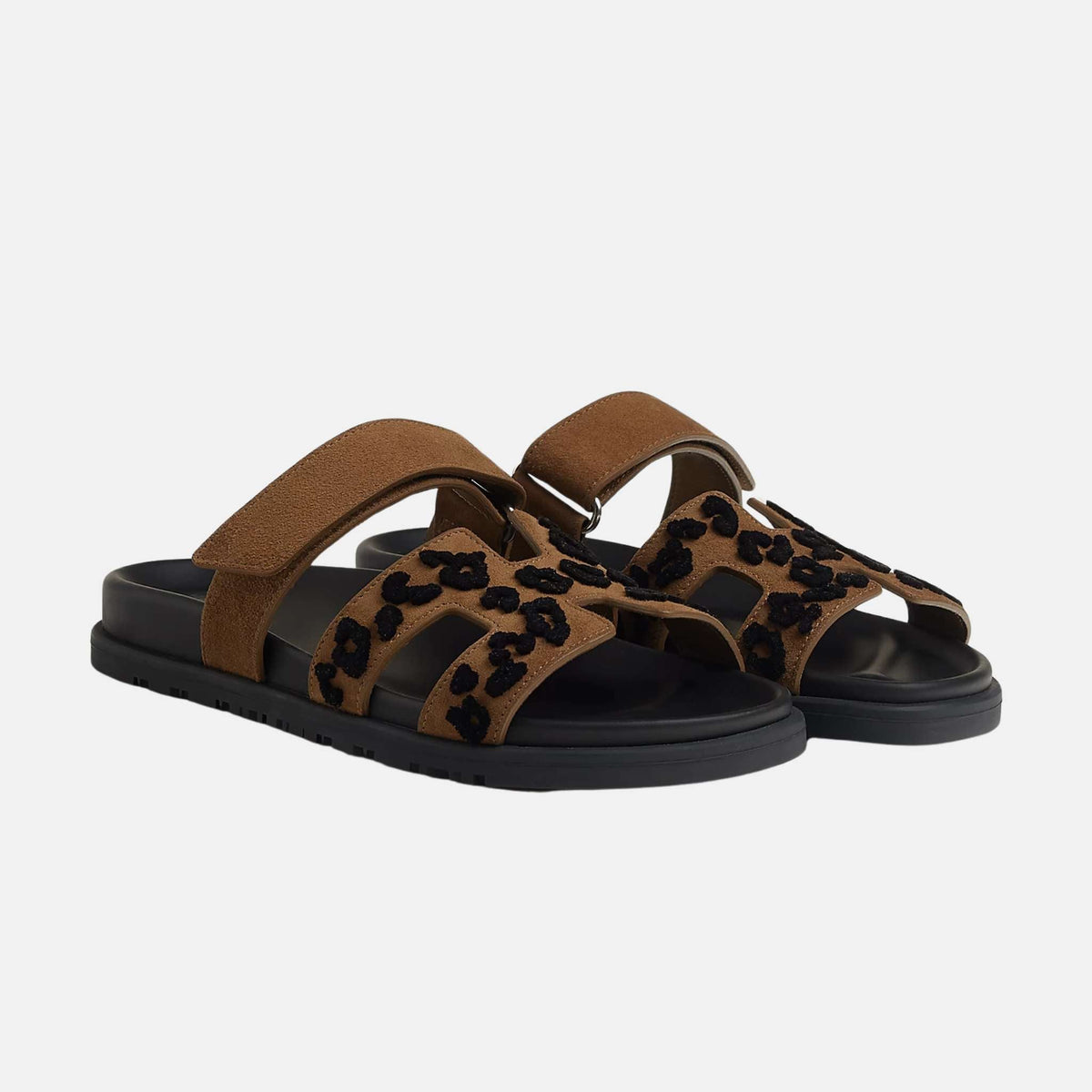 Chypre Sandal Tufted Suede Goatskin Women