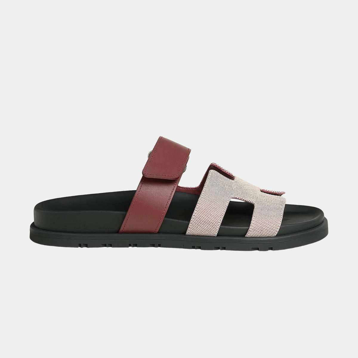 Chypre Sandals in Canvas and Calfskin