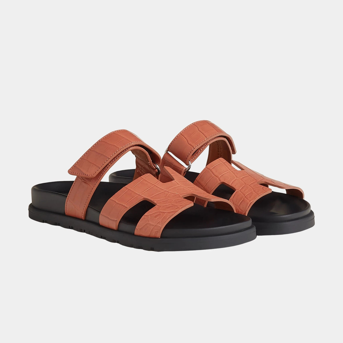 Chypre Sandals in Matte Alligator Skin