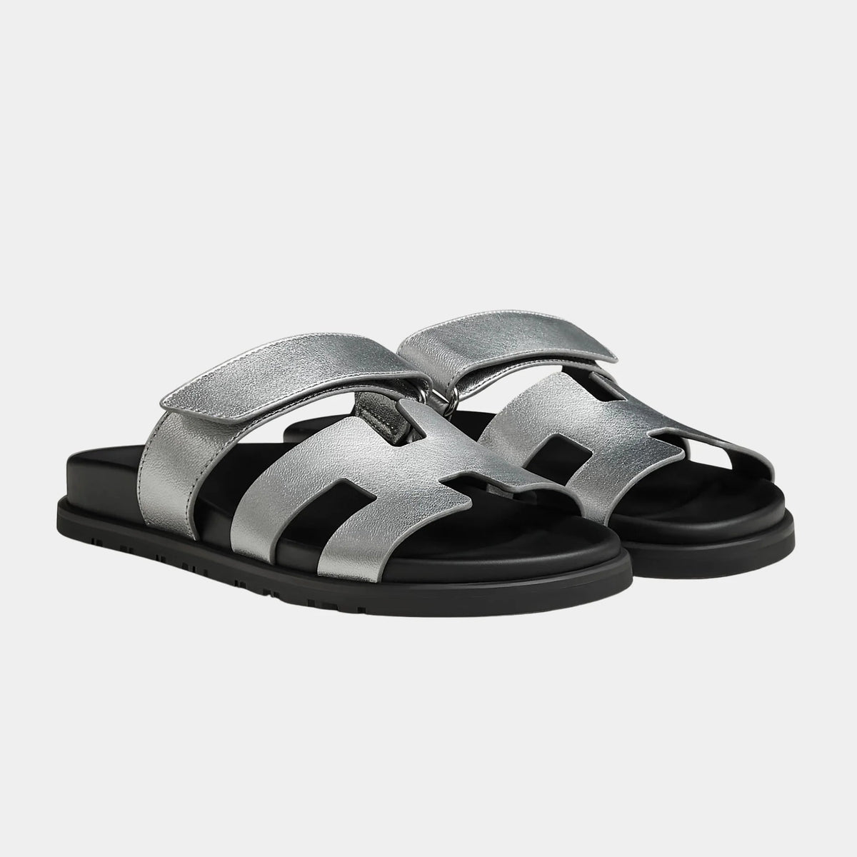 Chypre Women Sandals in Metallic Goatskin