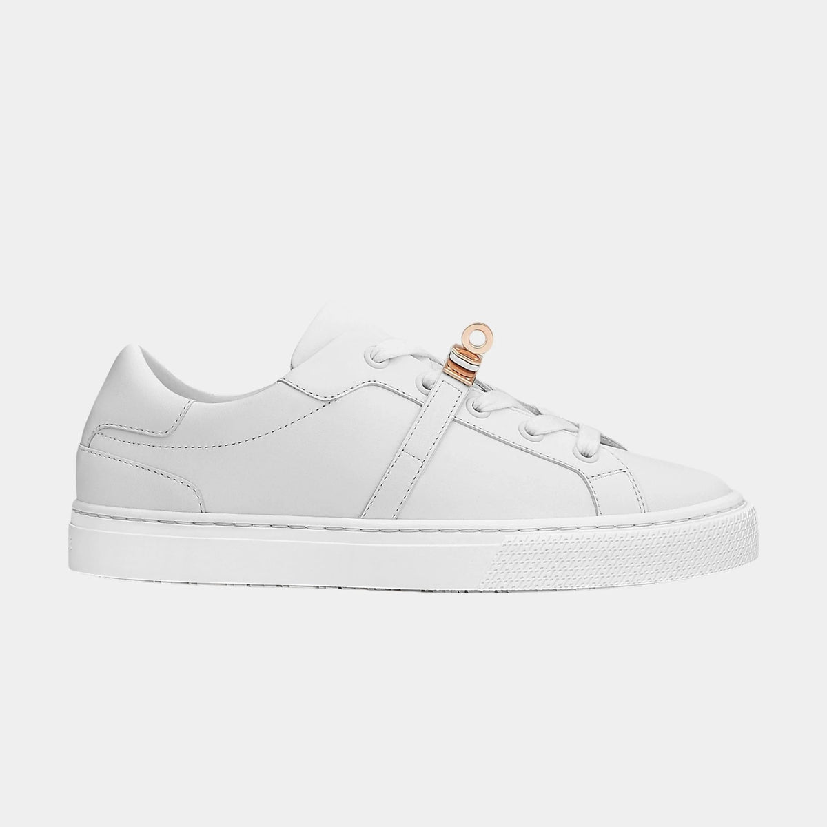 Day Sneaker in Calfskin with Rose Gold Plated Buckle