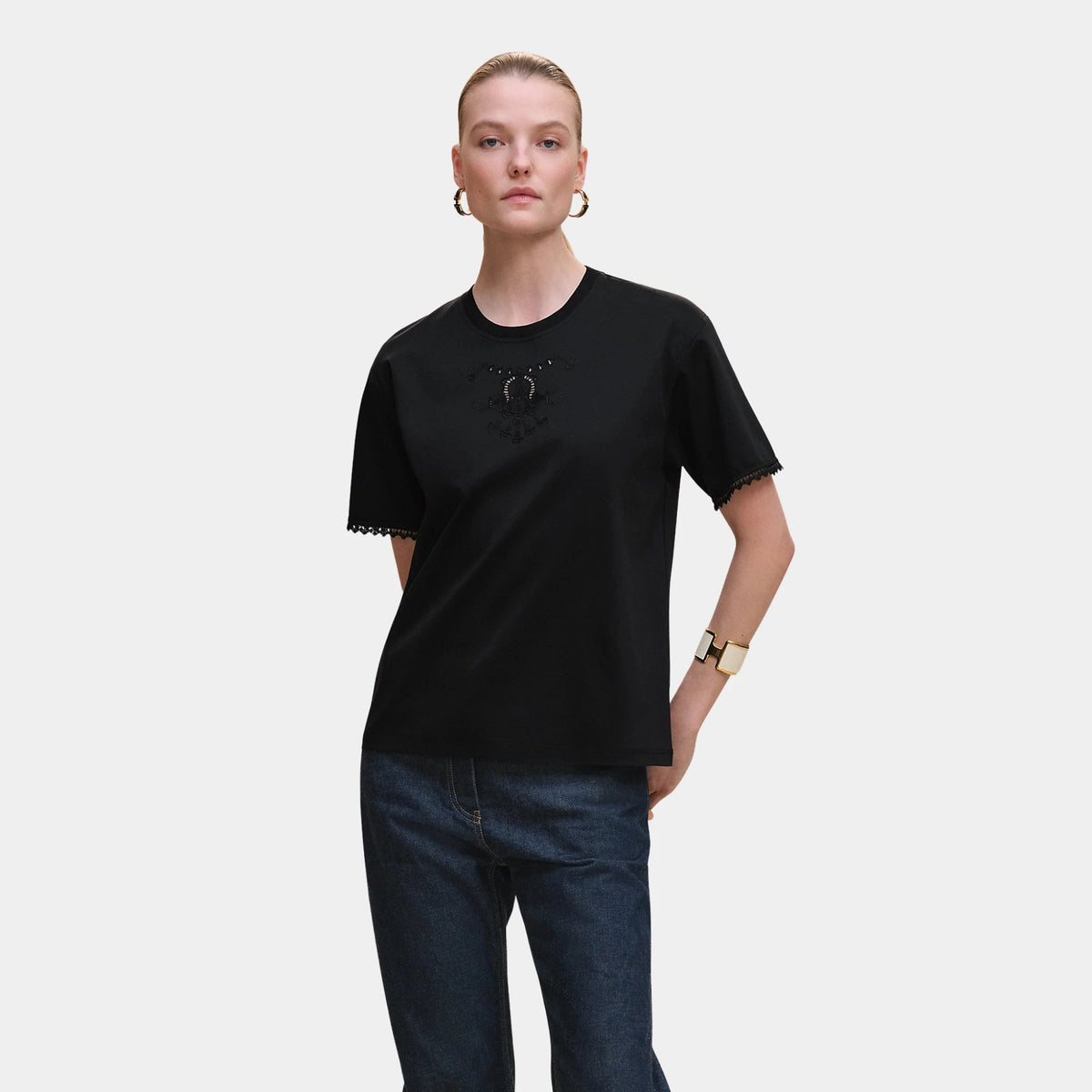Embroidered Maxi T-shirt