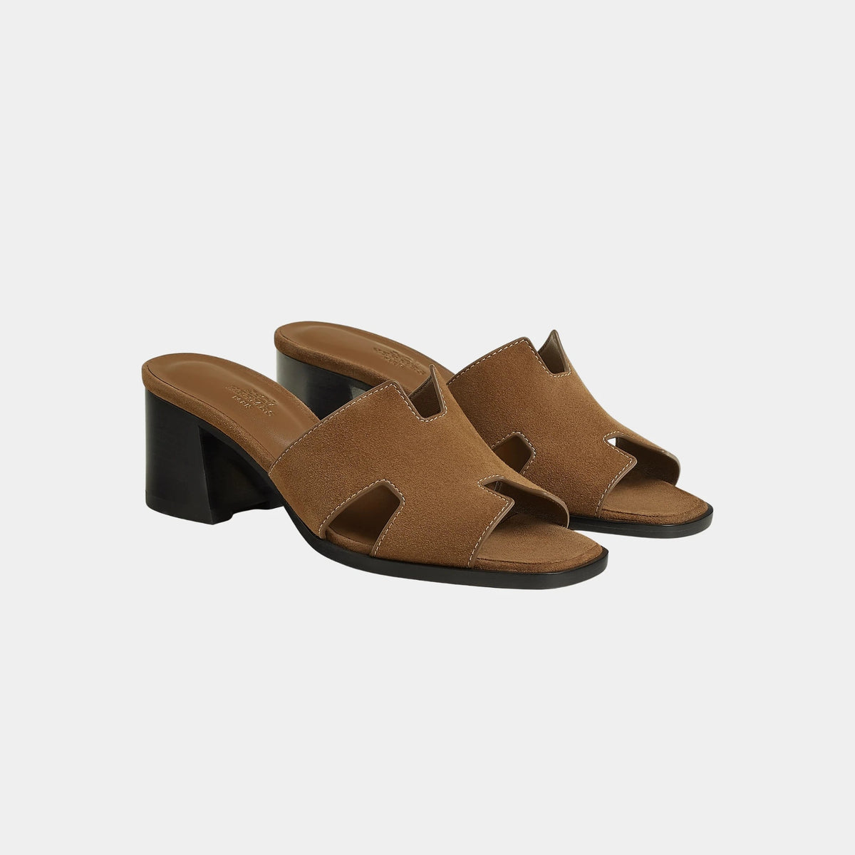 Helia 60 High Heel Suede Goatskin Sandal