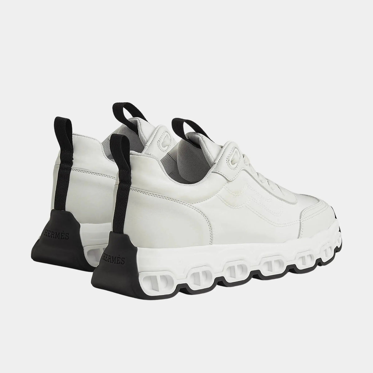 Impulse Sneakers in Parachute Fabric and Calfskin