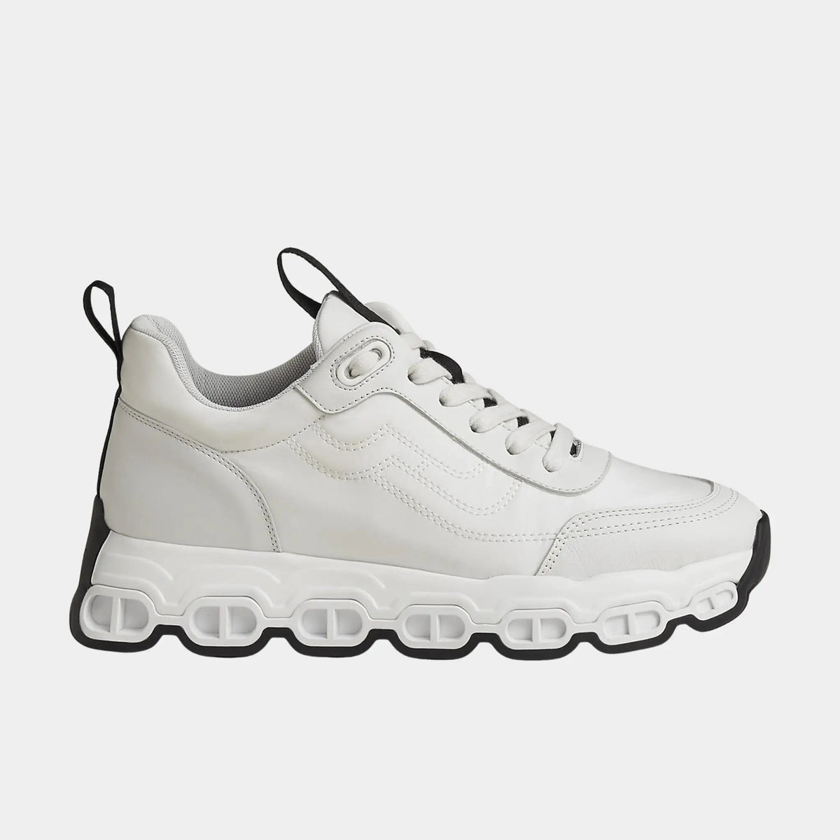 Impulse Sneakers in Parachute Fabric and Calfskin