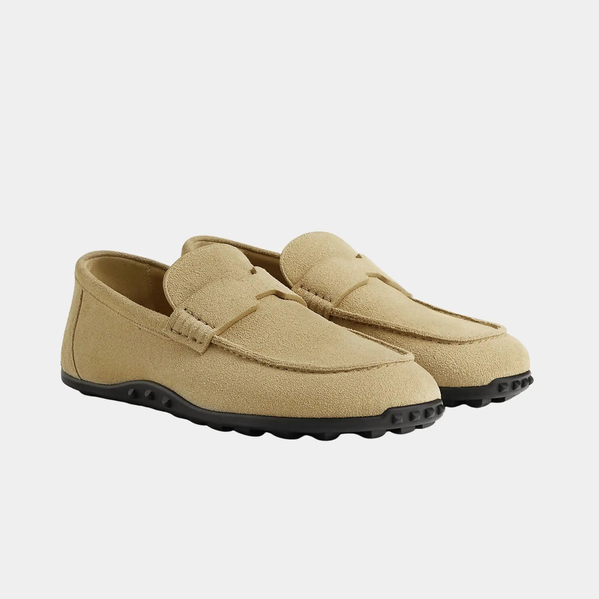 Lazy Loafers in Suede Calfskin