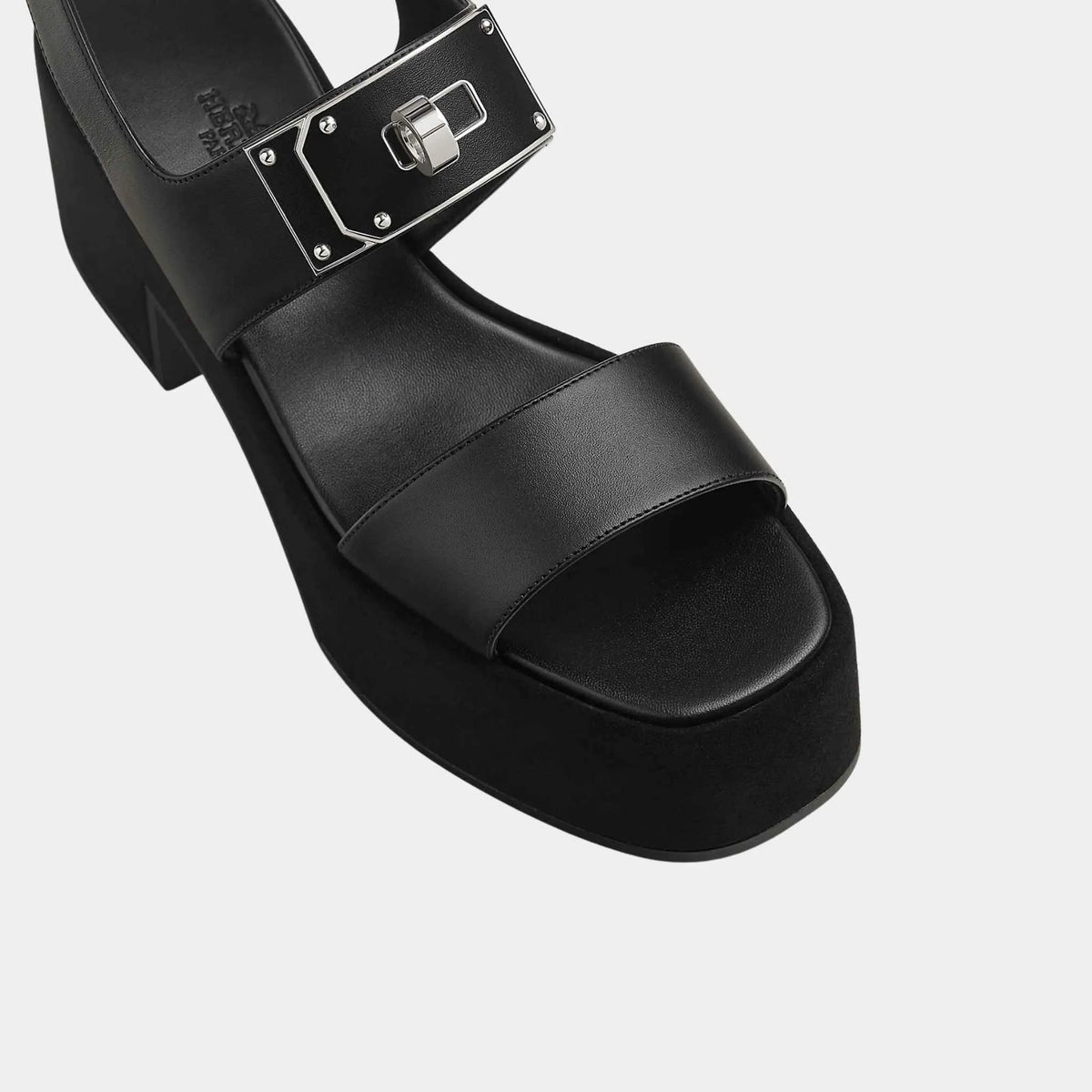 Lola 35 Heeled Sandals in Calfskin and Suede