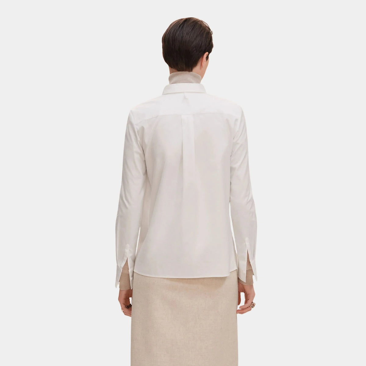 Micro Shirt in Cotton Twill
