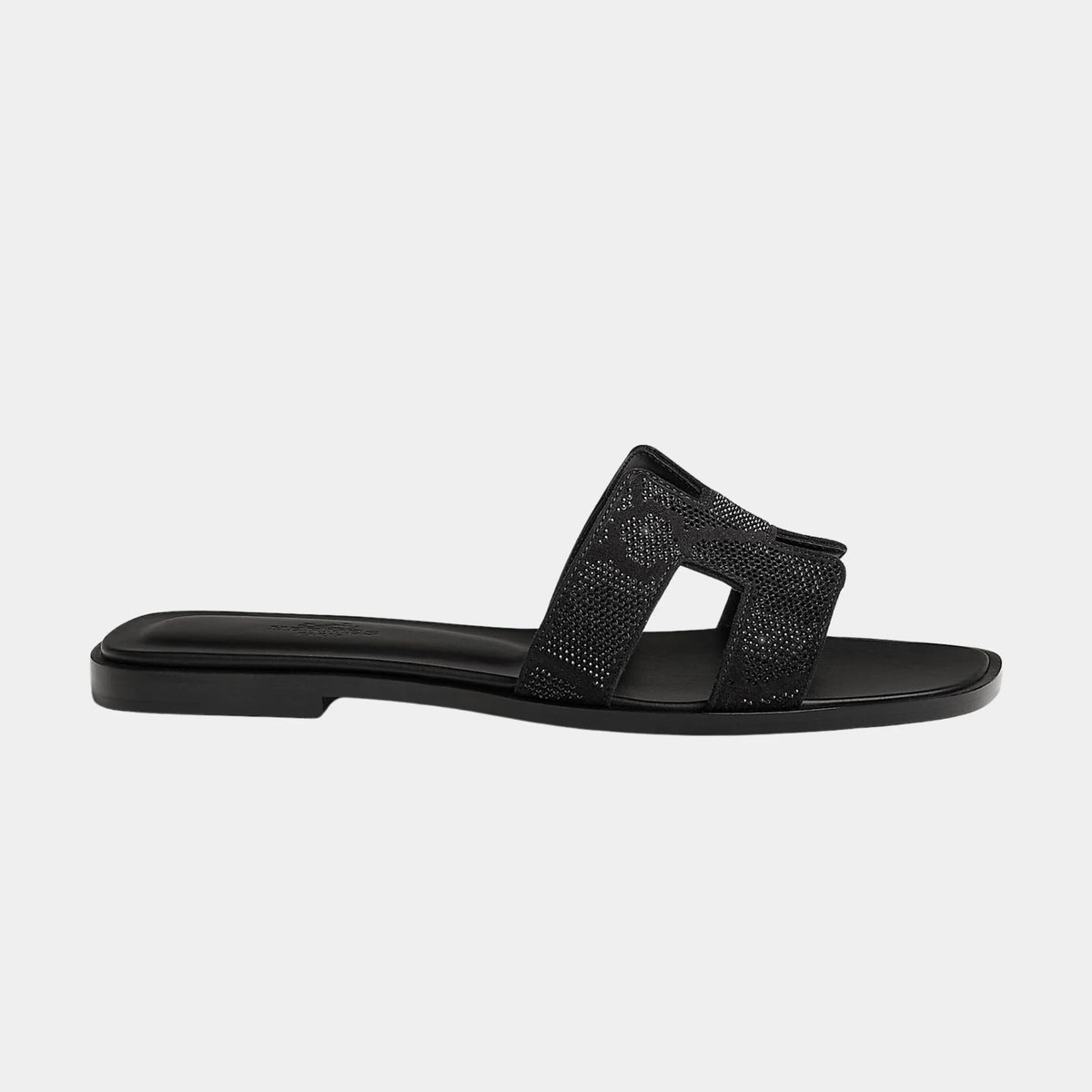 Oran Sandal in Suede with Figure Artistique Rhinestone