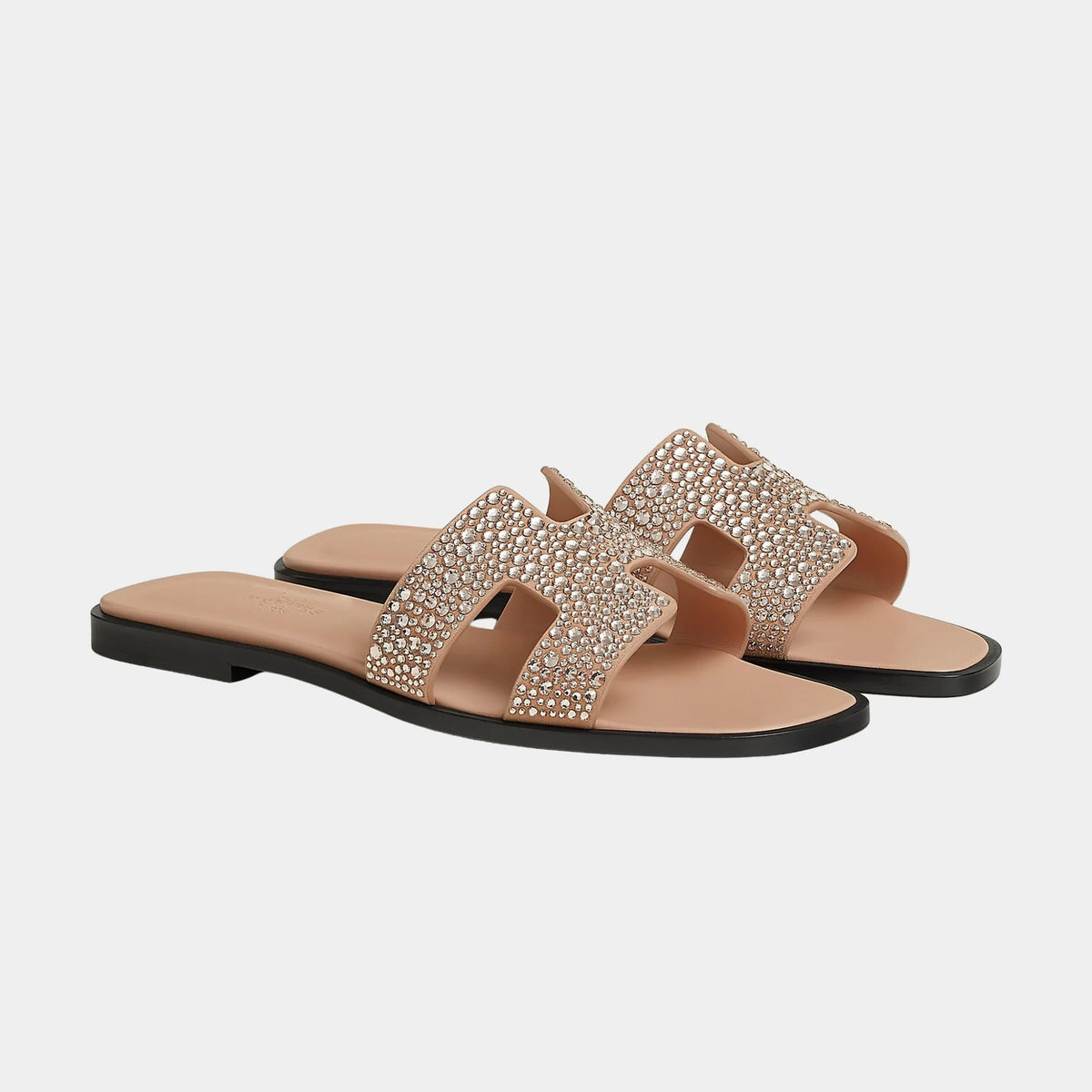 Oran Sandal Goatskin With Rhinestone Details