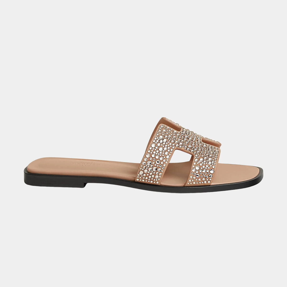 Oran Sandal Goatskin With Rhinestone Details