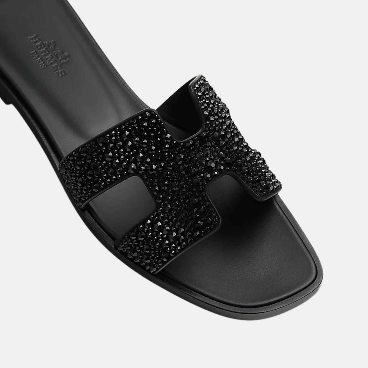 Oran Sandal Goatskin With Rhinestone Details