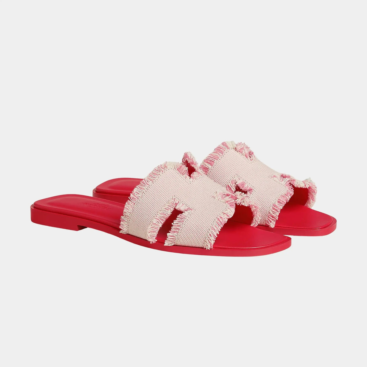 Oran Sandals in Maxi Fringed Canvas