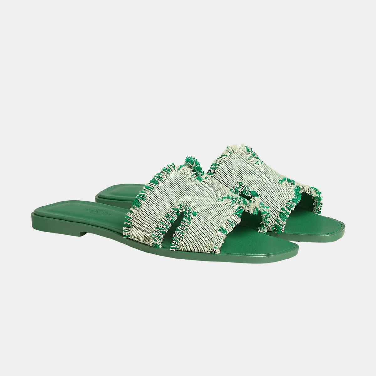 Oran Sandals in Maxi Fringed Canvas